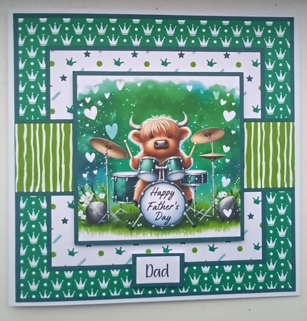 Fathers Day Bull Drummer by Kelley Blacker