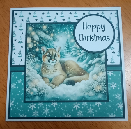 Winter Forest Cougar  by Kelley Blacker