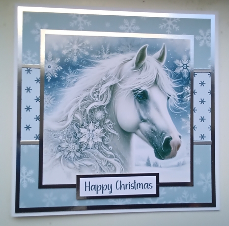 Winter Horse Card by Kelley Blacker