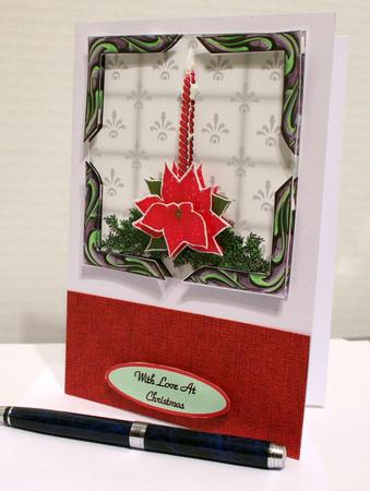 Framed Poinsettia by Kelly Guastello