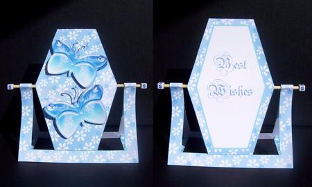 Butterfly Hexagon Spinner Card by Kelly Hannan