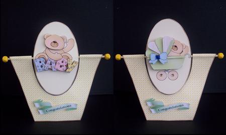 It's a Baby Spinner Card by Kelly Hannan