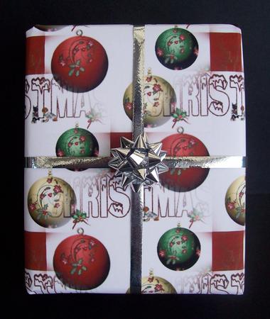 Xmas Bauble Backing Paper by Kelly Hannan