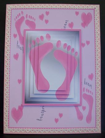 New Baby Girl Feet Pyramids by Kelly Hannan