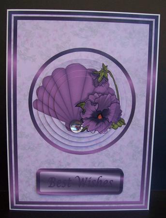 Lilac Floral Fan by Kelly Hannan