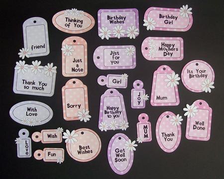 Pretty Sorbet Greetings and Tags by Kelly Hannan