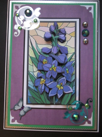 Stain Glass Flower Tiles by Kelly Patterson