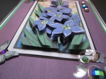 Stain Glass Flower Tiles by Kelly Patterson