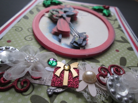 Art Deco Lady Christmas Plaque Topper by Kelly Patterson