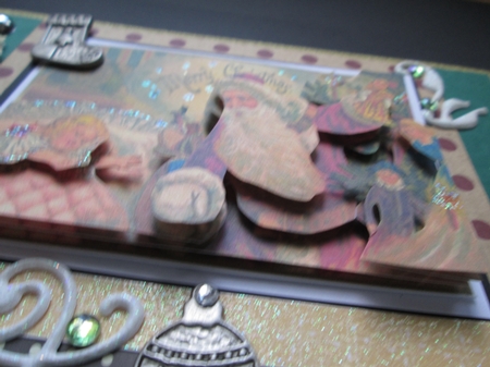 Christmas Vintage Wishes Decoupage Topper by Kelly Patterson