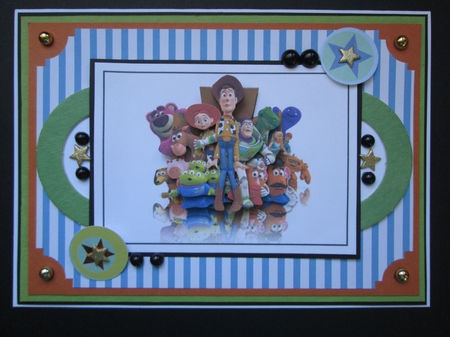 Toy Story Characters 3 A5 Quick Card by Kelly Patterson