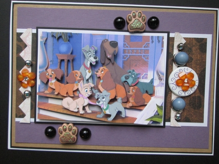 Lady and the Tramp 2 A5 Quick Card by Kelly Patterson