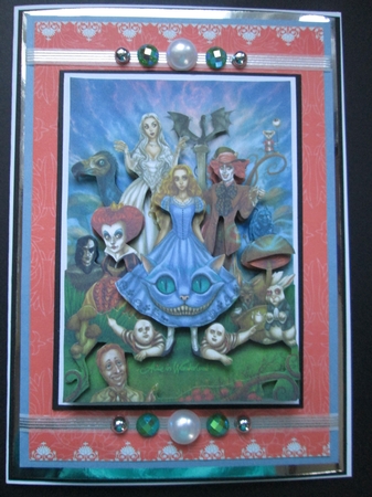 Alice in Wonderland A5 Quick Card by Kelly Patterson
