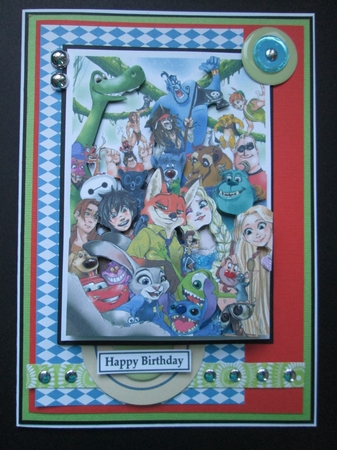 Disney Selfie A5 Quick Card by Kelly Patterson