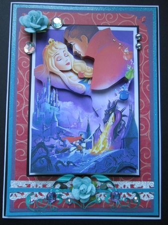 Sleeping Beauty A5 Quick Card by Kelly Patterson