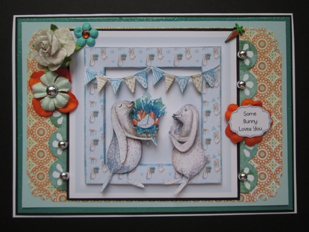 Happy Bunny Birthday 8x8 by Kelly Patterson