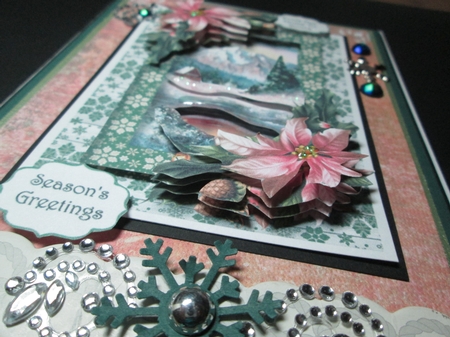 Scenic Christmas Cabin At The Lake A5 by Kelly Patterson