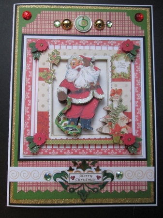 Merry Christmas Santa Topper 3 by Kelly Patterson