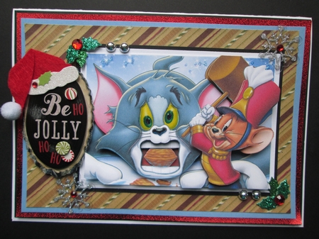 Tom and Jerry Hammer Quick Card by Kelly Patterson