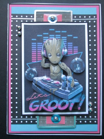Guardians Of The Galaxy Groot Quick Card by Kelly Patterson