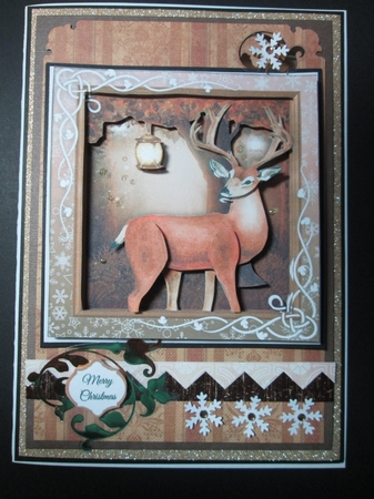 Beautiful Reindeer Masculine Christmas 8x8 Mini Kit by Kelly Patterson