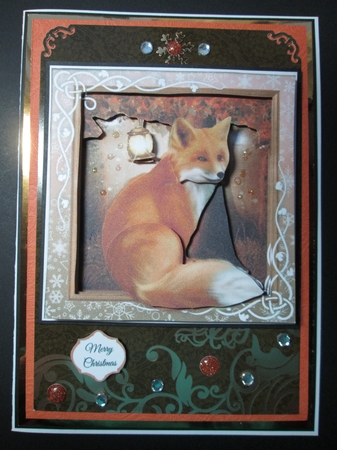 Beautiful Fox Masculine Christmas 8x8 Mini Kit by Kelly Patterson
