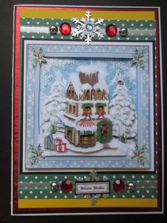 Cosy Christmas Decoupage Topper by Kelly Patterson