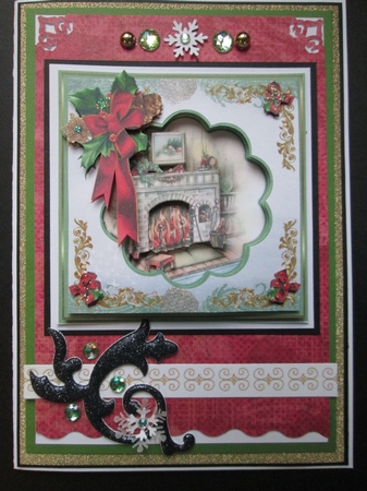 The warm fire at Christmas by Kelly Patterson