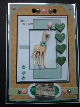 Giraffes Happy birthday by Kelly Patterson