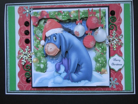 Festive Eeyore 8x8 Mini Kit by Kelly Patterson