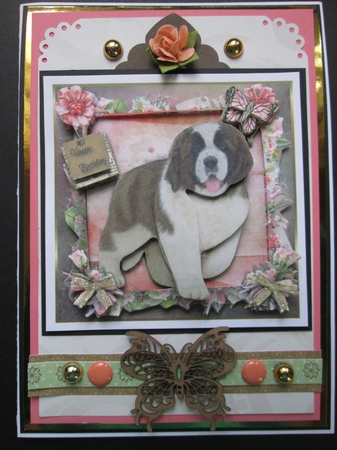 Happy Birthday St Bernard  by Kelly Patterson