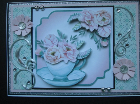 Beautiful Pale Pink Flowers - Teacup & Saucer by Kelly Patterson