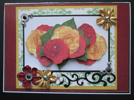 CU Red & Yellow Begonias by Kelly Patterson