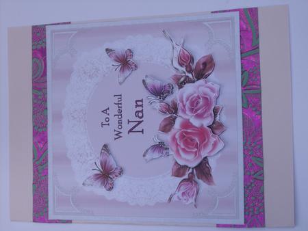 Lace Roses and Butterflies for Nan by kerriss rowe