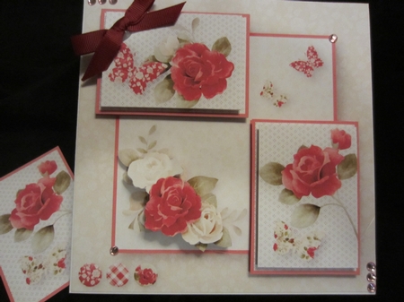 Roses and Butterflies - Stacked Layers Card Mini Kit by Kerry Ross