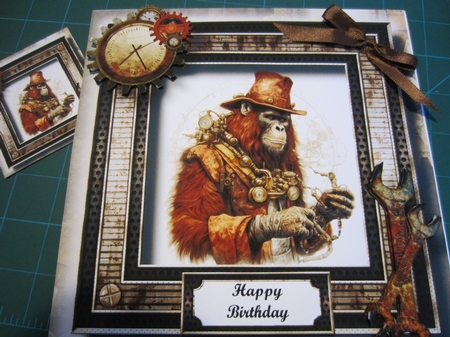 Steampunk Animals - Orangutan by Kerry Ross