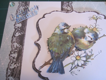 2 Little Dickie Birds Card Front by Kerry Ross