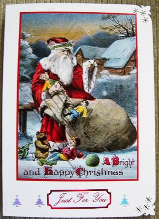 Vintage Christma Scene Pyramage by Kerry Sawyers