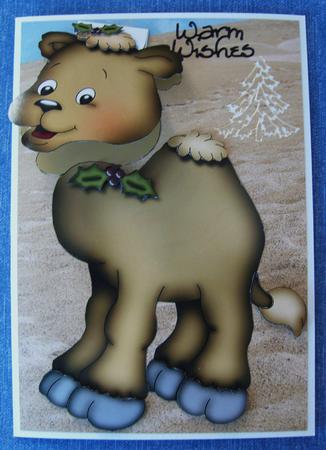 Christmas Camel Flip-up Card by Kerry Sawyers