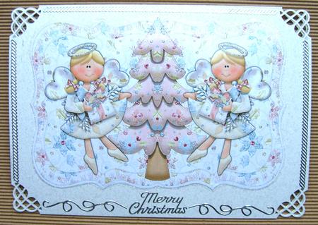 My Angel Quick Cut and Fold Bracket Shaped Card by Kerry Sawyers