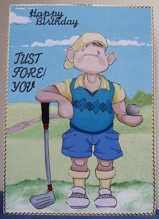 Hole in One Doodles Large Image by Kerry Sawyers
