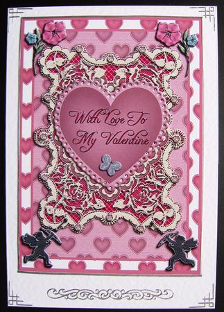 Pink Hearts & Flowers by Kerry Sawyers