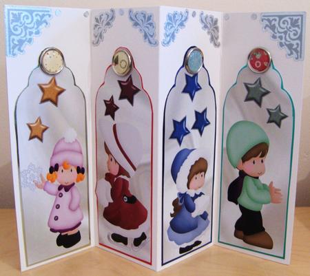 Little Children Dressed for the Winter, Bookmarks by Kerry Sawyers