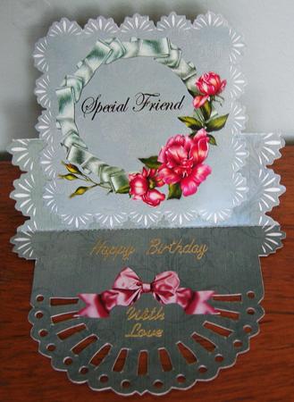 Green Special Friend Easel Card by Kerry Sawyers
