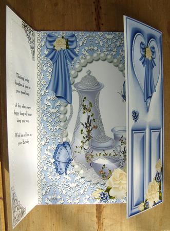 Pretty White Porcelain Teaset with Roses, Gatefold by Kerry Sawyers
