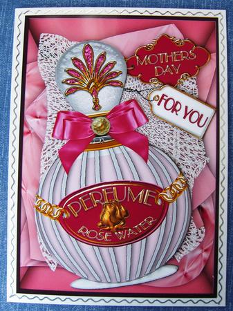 Rose Perfume Mothers Day A4 Picture Sheet by Kerry Sawyers