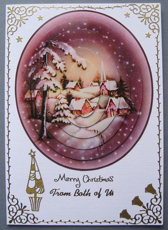 Lilac Winter Scene Pyramid by Kerry Sawyers