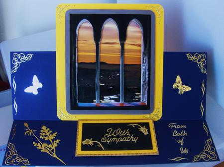 Through the Window Pansy and Sunset by Kerry Sawyers