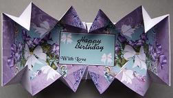 Exploding Card Roses and Ribbons by Kerry Sawyers