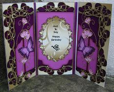 Various Occasions Butterflies & Flowers Fancy Topper 1 by Kerry Sawyers